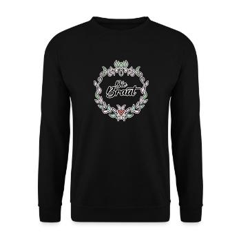 Braut - Unisex Pullover - Schwarz - Vorne - Alina (178cm) & Michal (187cm)