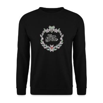 Team Braut - Unisex Pullover - Schwarz - Vorne - Alina (178cm) & Michal (187cm)