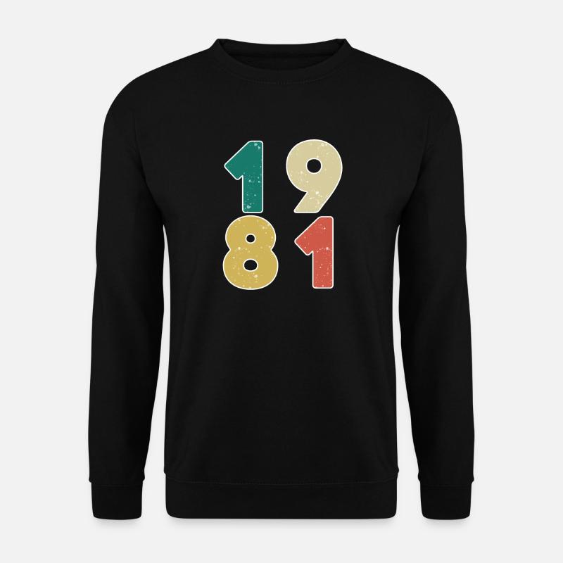 1981 - Jahrgang 1981 - Baujahr 1981 - Unisex Pullover - Schwarz