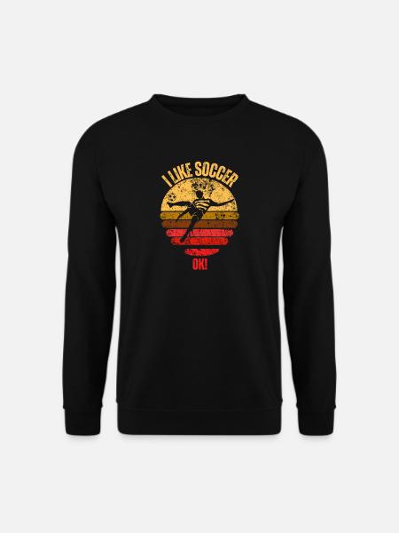 Retro Soccer Graphic T-Shirt - Unisex Sweatshirt - black