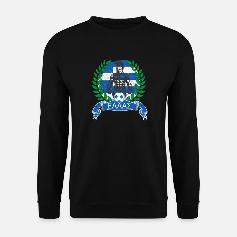 Griechenland Fußball - Unisex Pullover - Schwarz
