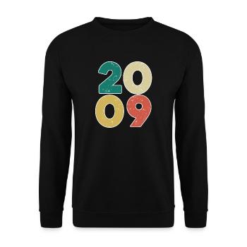 2009 - Year 2009 - Year 2009 - Unisex Sweatshirt - black - Front - Alina (178cm) & Michal (187cm)