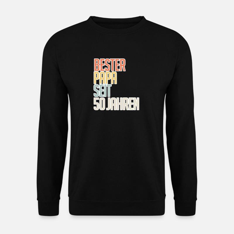 Bester Papa seit 50 Jahren - Unisex Pullover - Schwarz
