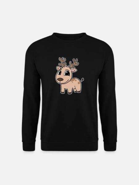 Deer Cute Kids Toddler - Unisex Sweatshirt - black
