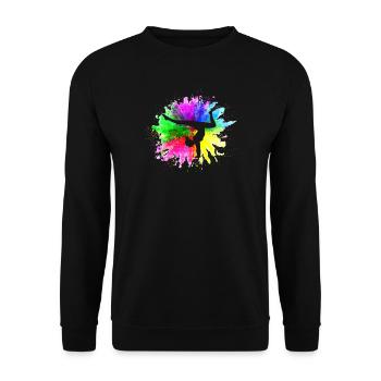 Gymnast Gymnastics Gymnastics Club Gymnastics Gymnastics - Unisex Sweatshirt - black - Front - Alina (178cm) & Michal (187cm)