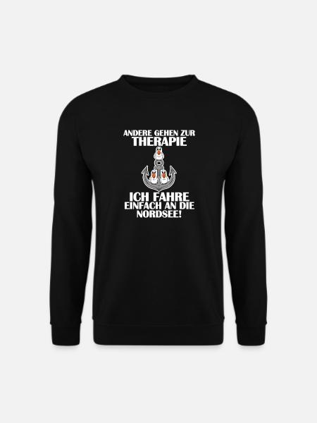 Nordsee Sprüche lustig - Unisex Pullover - Schwarz