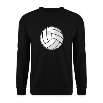 Motif de ballon de volley-ball - Sweat-shirt Unisexe - noir - Devant - Alina (178cm) & Michal (187cm)