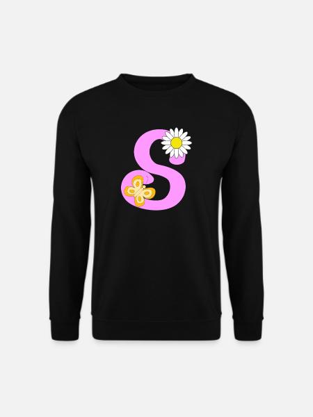 S Letter - Unisex Sweatshirt - black