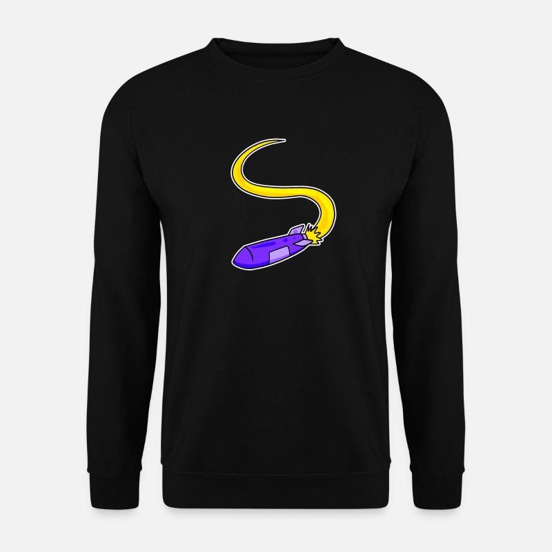 Rakete Motiv - Unisex Pullover - Schwarz