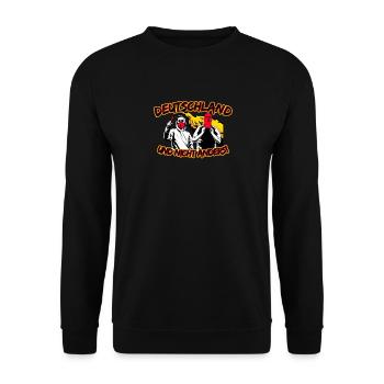 Germany and not otherwise UPDATE - Unisex Sweatshirt - black - Front - Alina (178cm) & Michal (187cm)