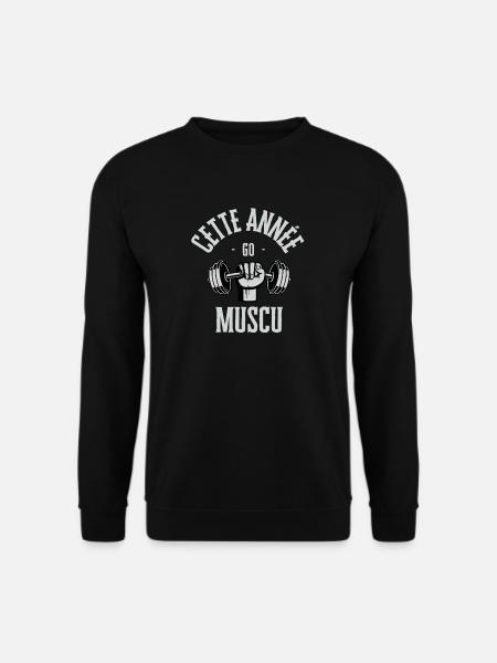 This year go muscu - Unisex Sweatshirt - black