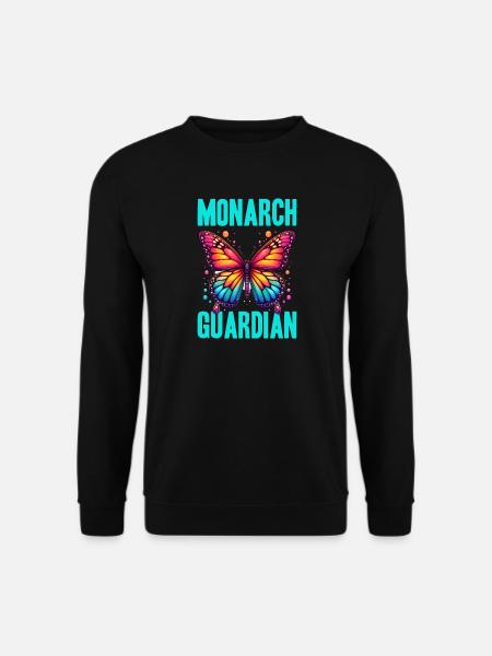Monarch Guardian Butterfly - Unisex Sweatshirt - black