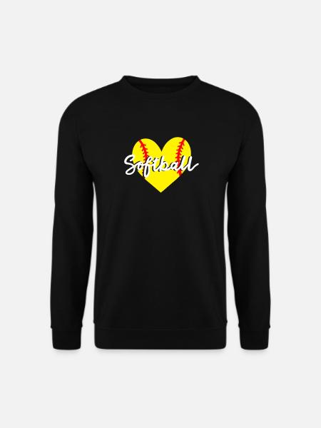 Softball Herz - Unisex Pullover - Schwarz