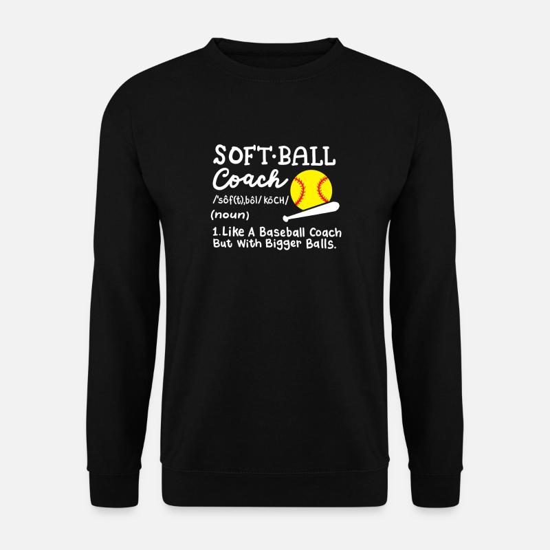 Softball Trainer - Unisex Pullover - Schwarz