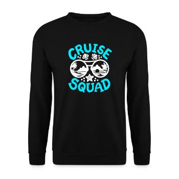 Kreuzfahrt Familie Urlaub - Unisex Pullover - Schwarz - Vorne - Alina (178cm) & Michal (187cm)