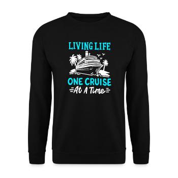 Kreuzfahrt Kreuzfahrtschiff Urlaub - Unisex Pullover - Schwarz - Vorne - Alina (178cm) & Michal (187cm)