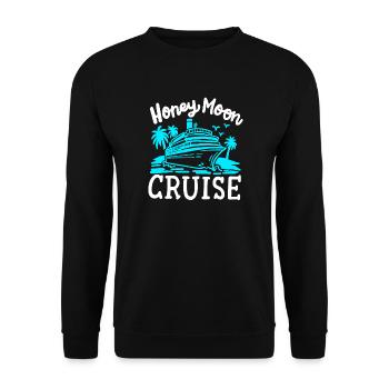 Flitterwochen Kreuzfahrt Urlaub - Unisex Pullover - Schwarz - Vorne - Alina (178cm) & Michal (187cm)