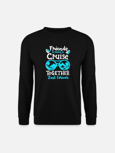 Freunde Kreuzfahrt Urlaub - Unisex Pullover - Schwarz