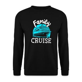 Familie Kreuzfahrt Kreuzfahrtschiff - Unisex Pullover - Schwarz - Vorne - Alina (178cm) & Michal (187cm)