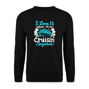 Kreuzfahrt Reise Familie Paare - Unisex Pullover - Schwarz - Vorne - Alina (178cm) & Michal (187cm)