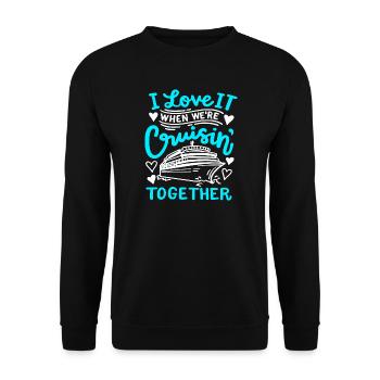 Kreuzfahrt Reise Familie Paare - Unisex Pullover - Schwarz - Vorne - Alina (178cm) & Michal (187cm)