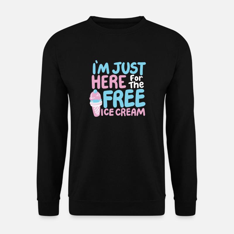 Eiscreme Eisliebhaber - Unisex Pullover - Schwarz