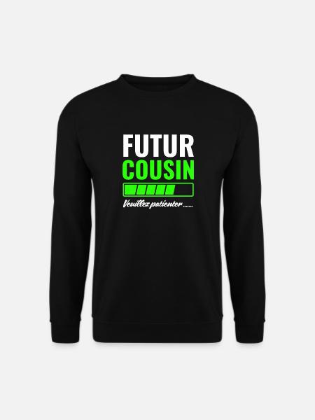 Future cousin please wait - Unisex Sweatshirt - black