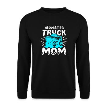 Monstertruck Mama Muttertag - Unisex Pullover - Schwarz - Vorne - Alina (178cm) & Michal (187cm)