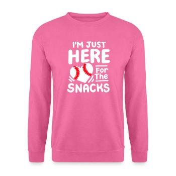 Baseball Baseballspieler - Unisex Pullover - Pink - Vorne