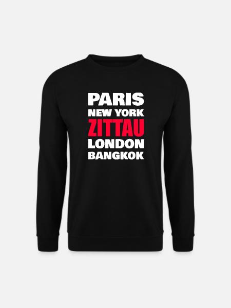 Zittau Shirt – Heimat Design - Unisex Pullover - Schwarz