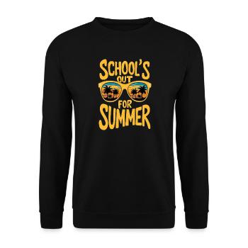 Summer sunset sunglasses design - Unisex Sweatshirt - black - Front - Alina (178cm) & Michal (187cm)