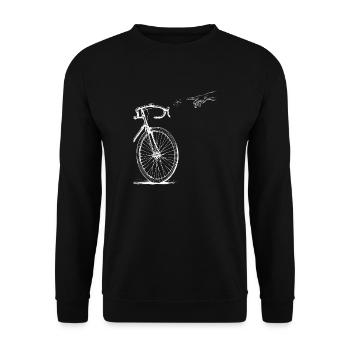 Creation of Adam Rennrad Version - Unisex Pullover - Schwarz - Vorne - Alina (178cm) & Michal (187cm)