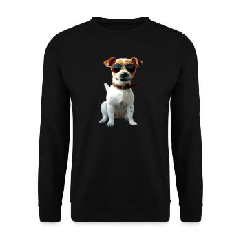 Jack Russell Terrier Dog Lover Jack Russell's - Unisex Sweatshirt - black - Front - Alina (178cm) & Michal (187cm)