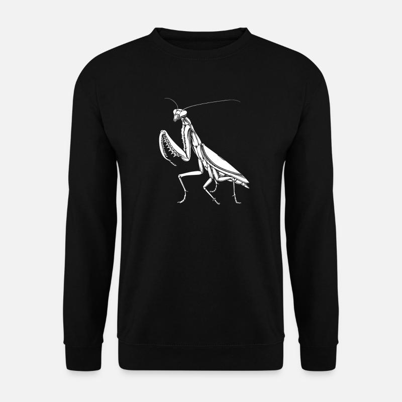 Gottesanbeterin Praying Mantis Liebe Fangschrecken - Unisex Pullover - Schwarz
