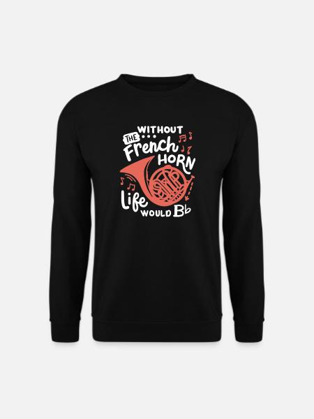 Waldhornspieler Hornist - Unisex Pullover - Schwarz