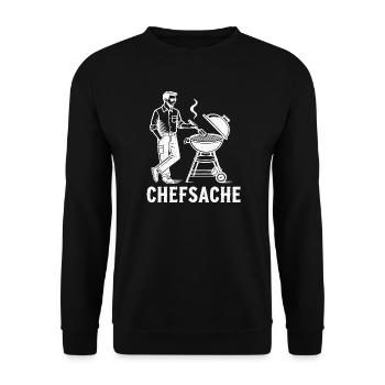 Grillen - Unisex Pullover - Schwarz - Vorne - Alina (178cm) & Michal (187cm)