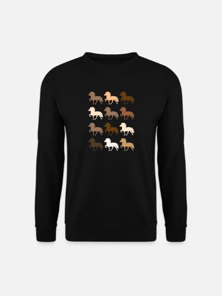 Islandpferd - Unisex Pullover - Schwarz