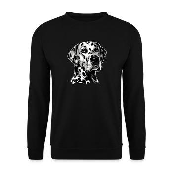 Dalmatian Dog Lover I Love Dalmatians - Unisex Sweatshirt - black - Front - Alina (178cm) & Michal (187cm)