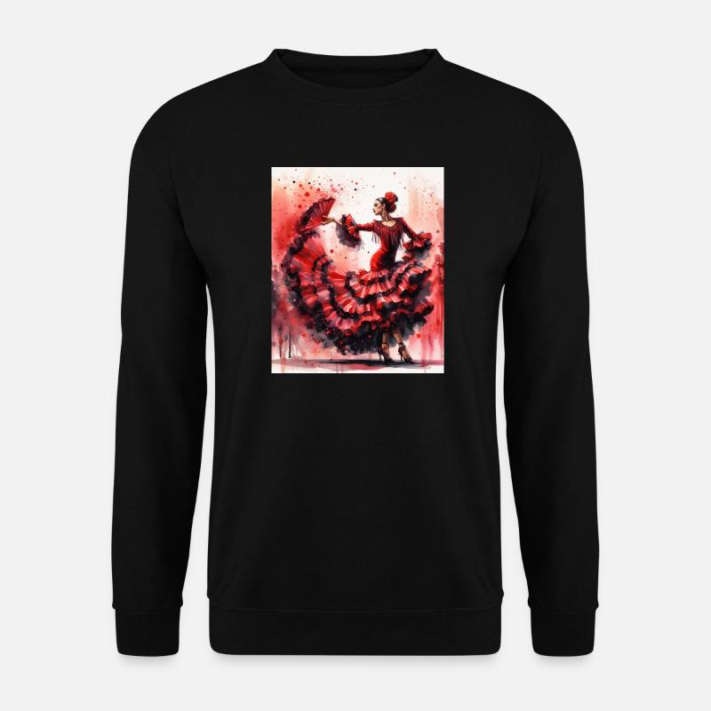La passion d’une danseuse de flamenco - Sweat-shirt Unisexe - noir
