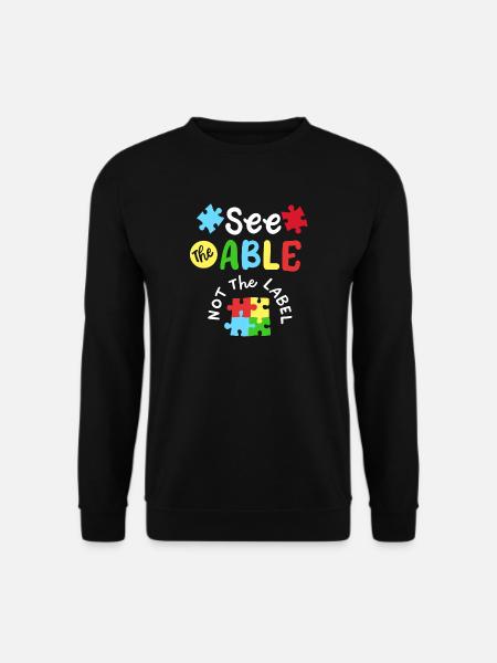 Autismus Bewusstsein SPED Lehrer - Unisex Pullover - Schwarz
