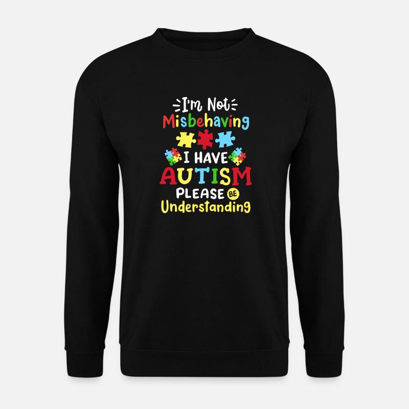 Autismus Bewusstsein Autistisch - Unisex Pullover - Schwarz