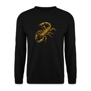 Scorpion Arachnides Scorpion Drôles de scorpions - Sweat-shirt Unisexe - noir - Devant - Alina (178cm) & Michal (187cm)