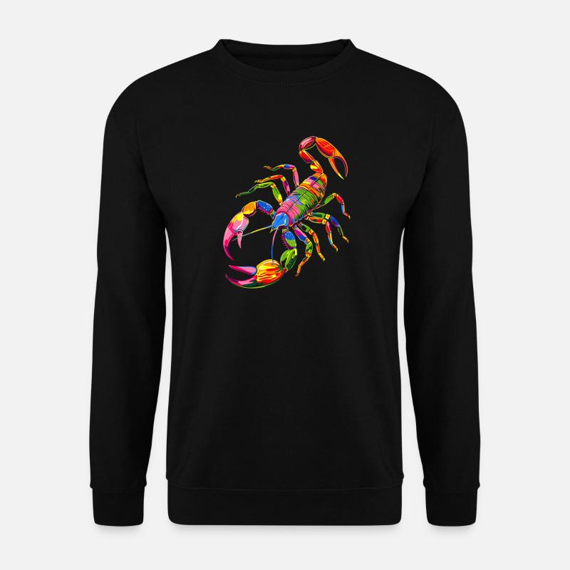 Skorpion Spinnentiere Scorpion Lustige Skorpione - Unisex Pullover - Schwarz