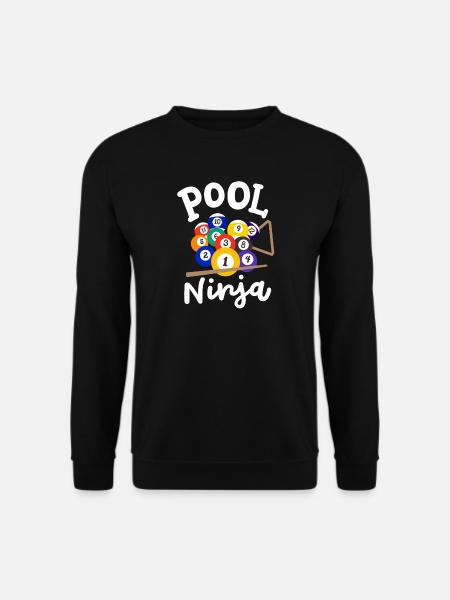 Billardspieler Billard - Unisex Pullover - Schwarz