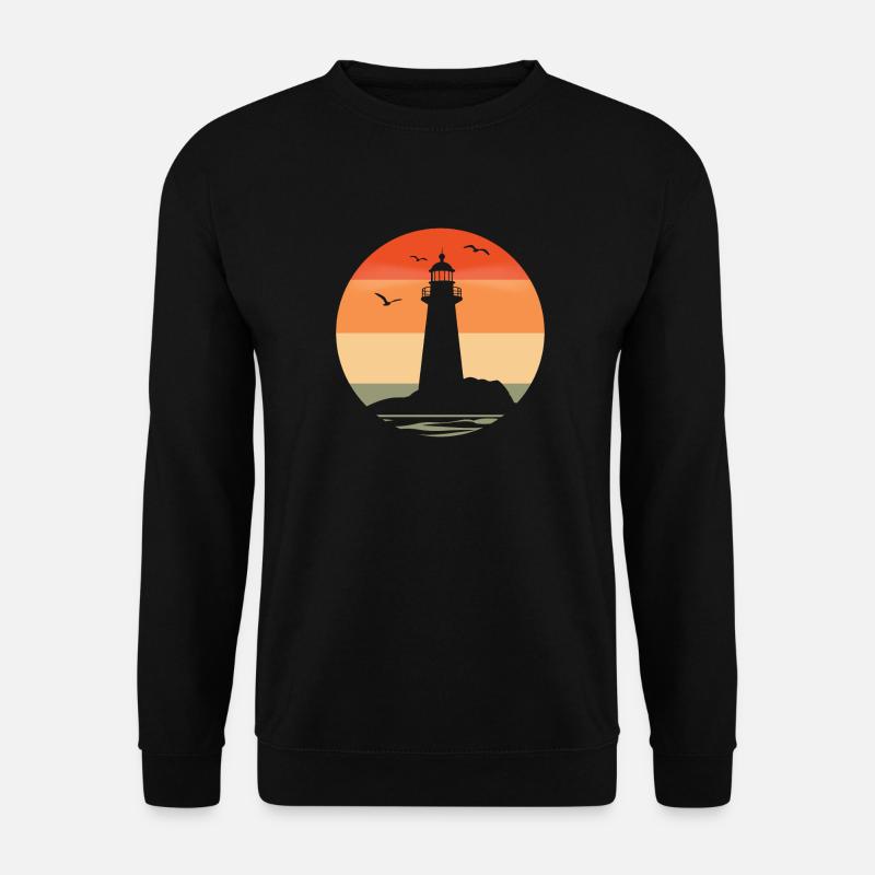 Lighthouse at sunset - Unisex Sweatshirt - black