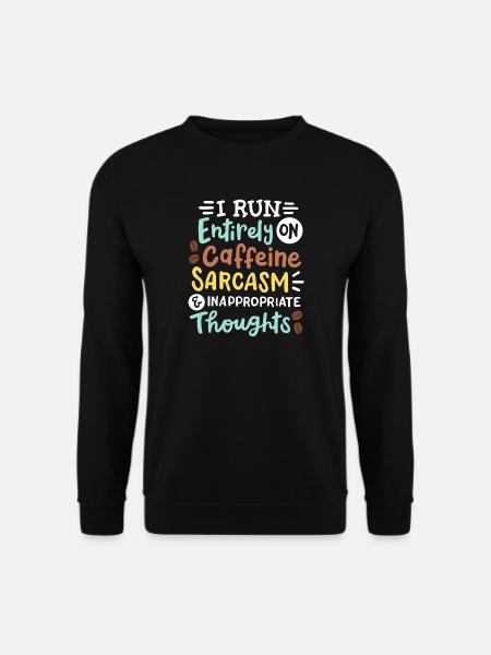 Sarkasmus lustig sarkastisch - Unisex Pullover - Schwarz