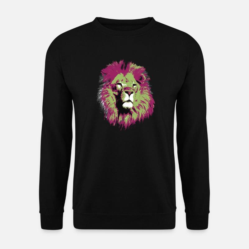 Loewe raubkatze - Unisex Pullover - Schwarz
