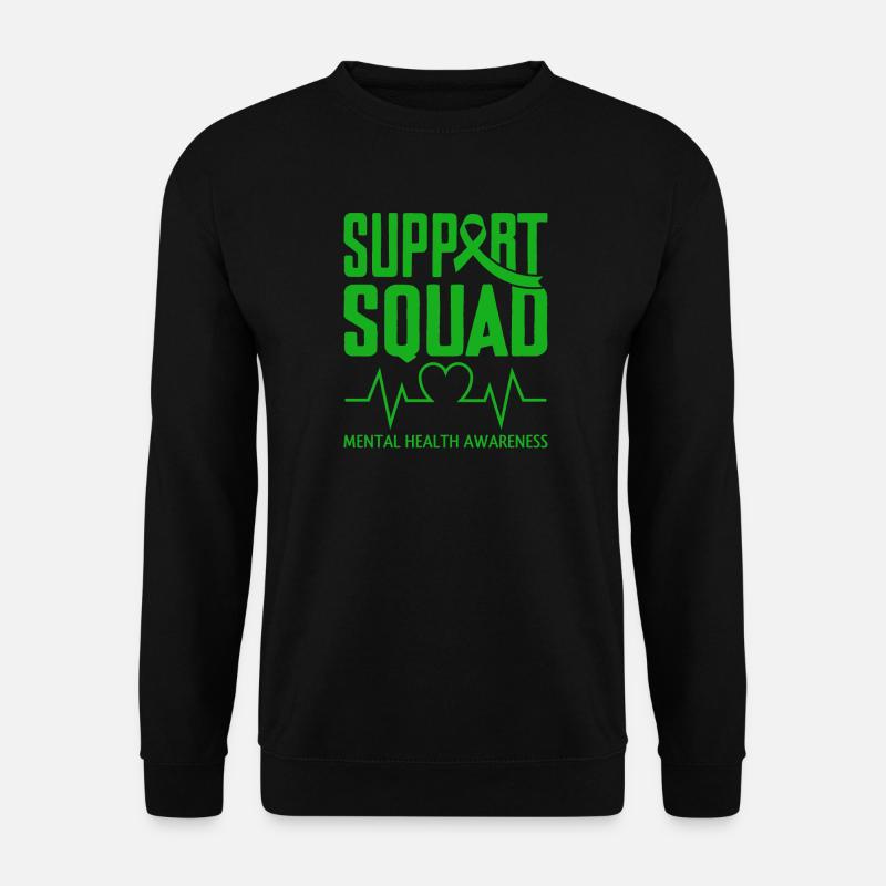 Support Squad Mental Health - Unisex Sweatshirt - black