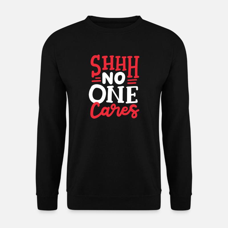 sarkastischer Humor Sarkasmus - Unisex Pullover - Schwarz