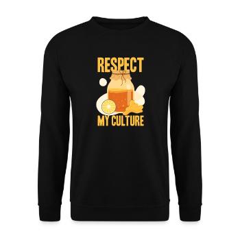 Respecter ma culture - Sweat-shirt Unisexe - noir - Devant - Alina (178cm) & Michal (187cm)